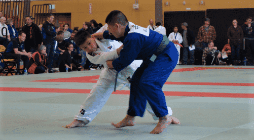 Judo Fighters Competing